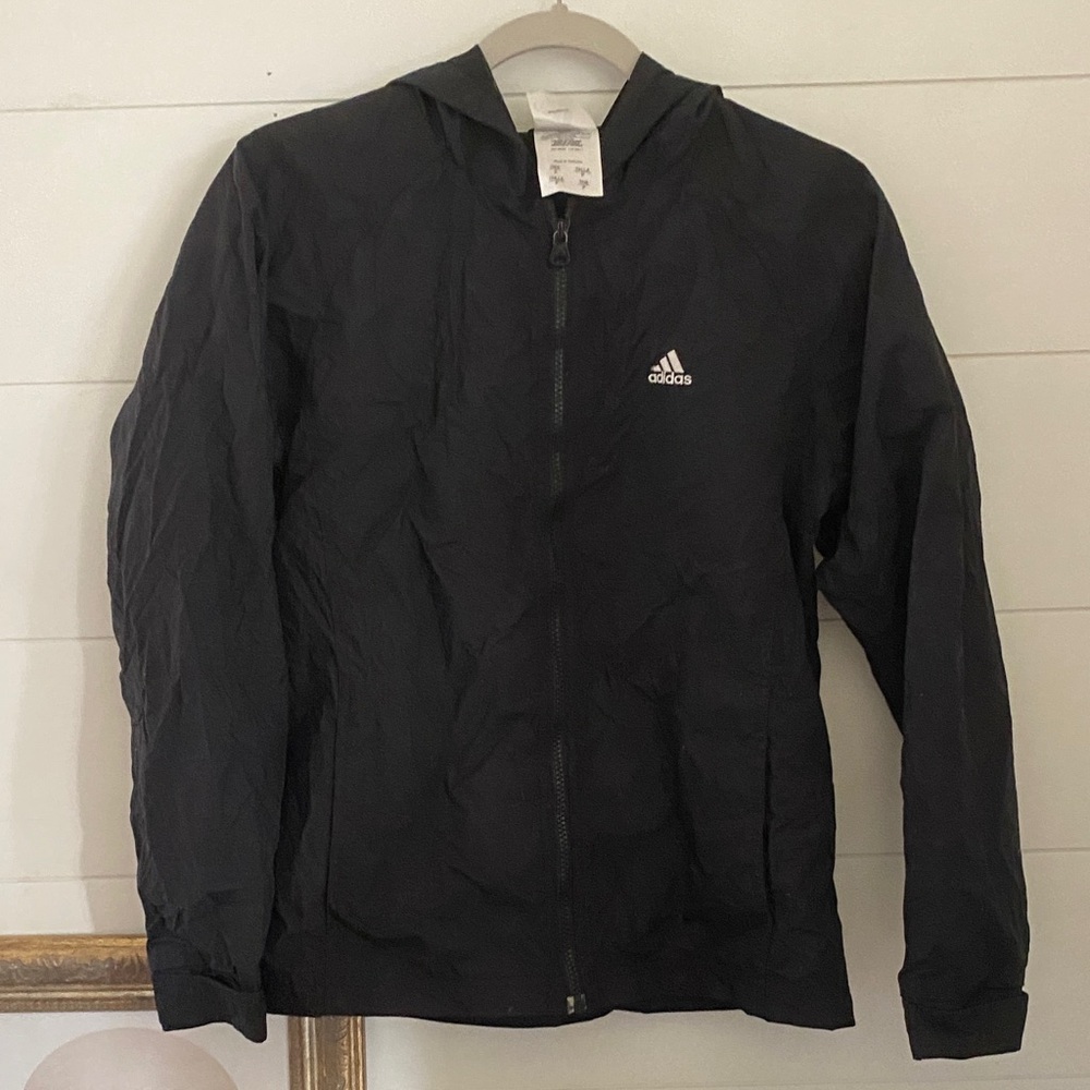 Adidas Women’s Black Windbreaker Jacket